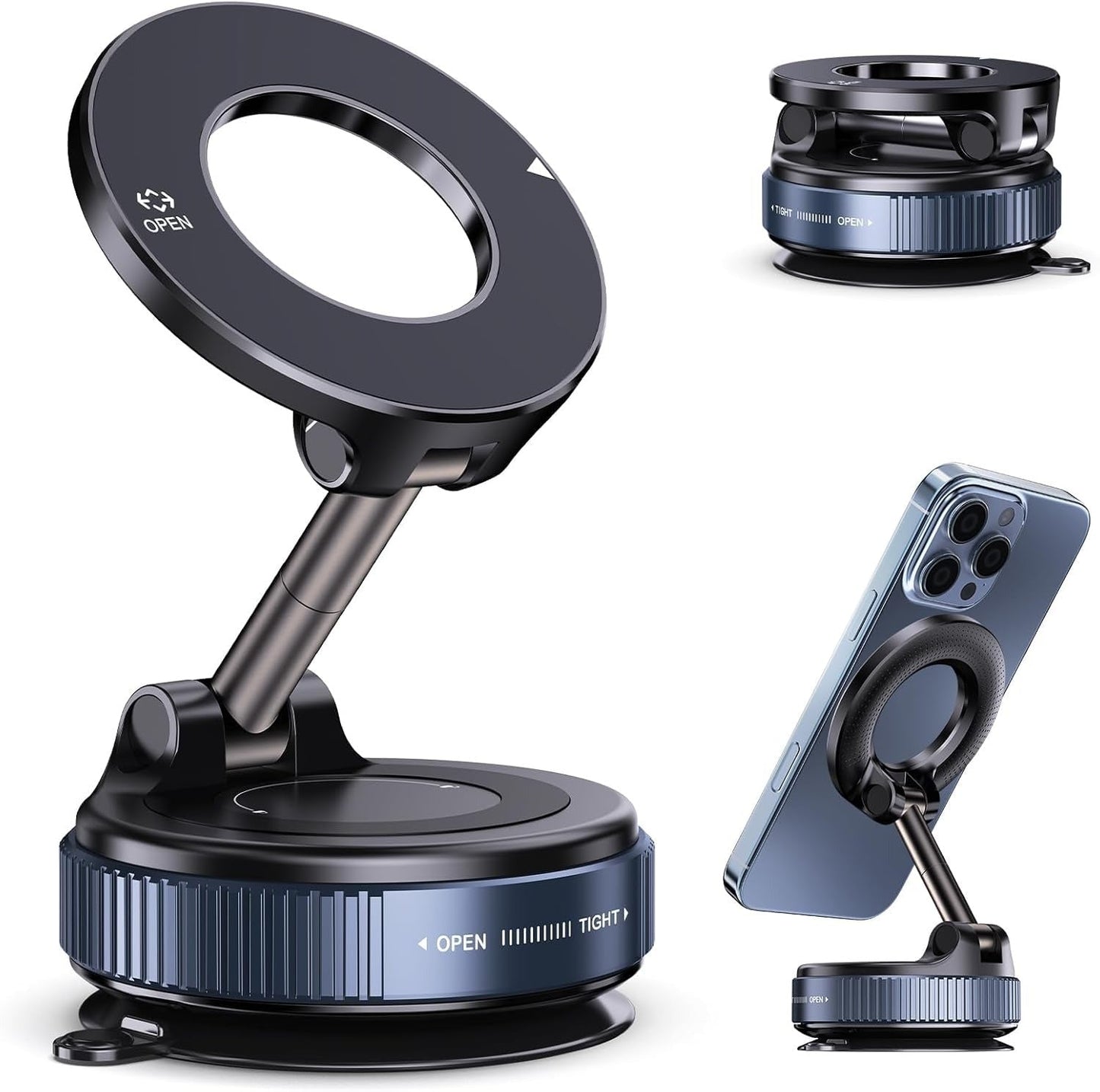 Vacuum Suction Magnetic Phone Holder - Cart Sathi