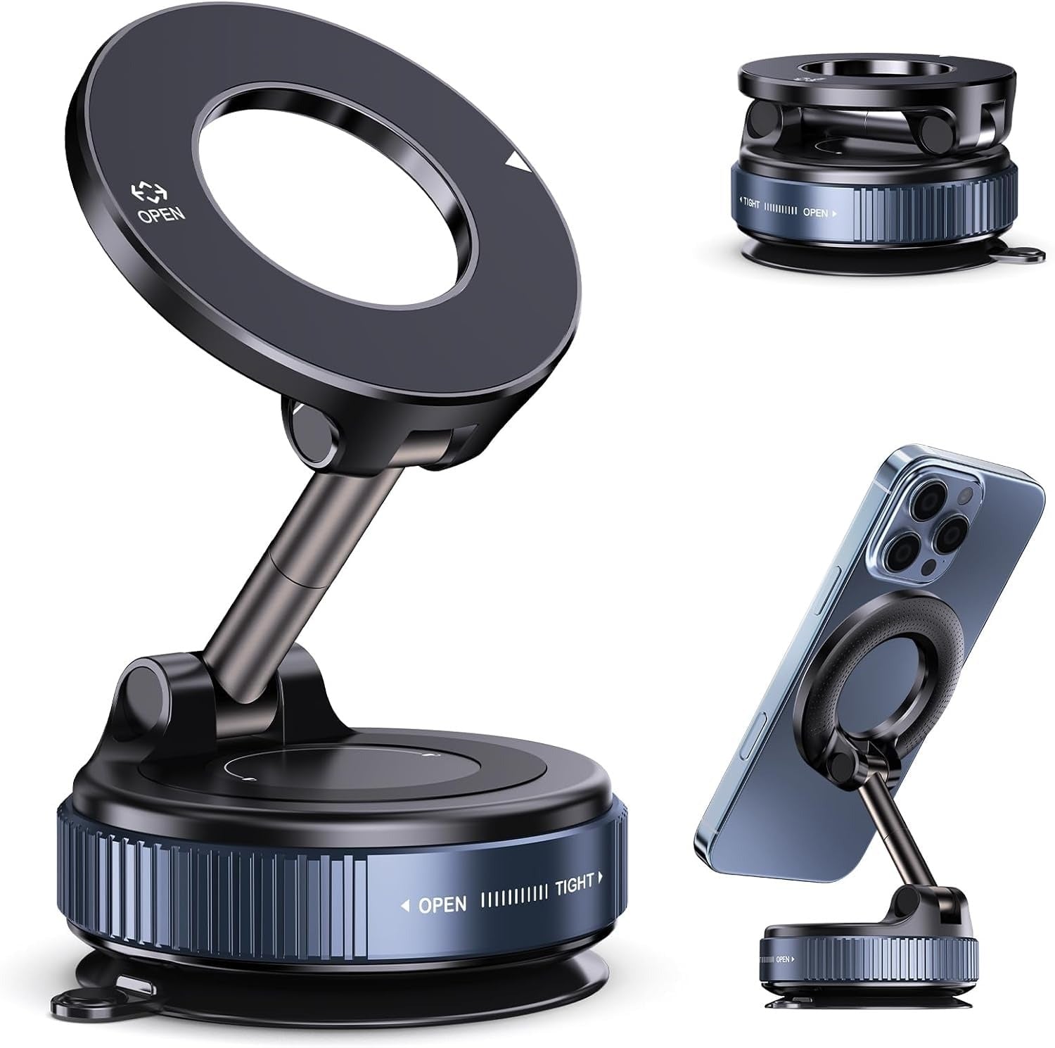 Vacuum Suction Magnetic Phone Holder - Cart Sathi