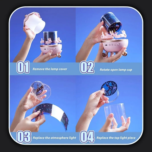 Bunny Projector Lamp For Kids - Cart Sathi