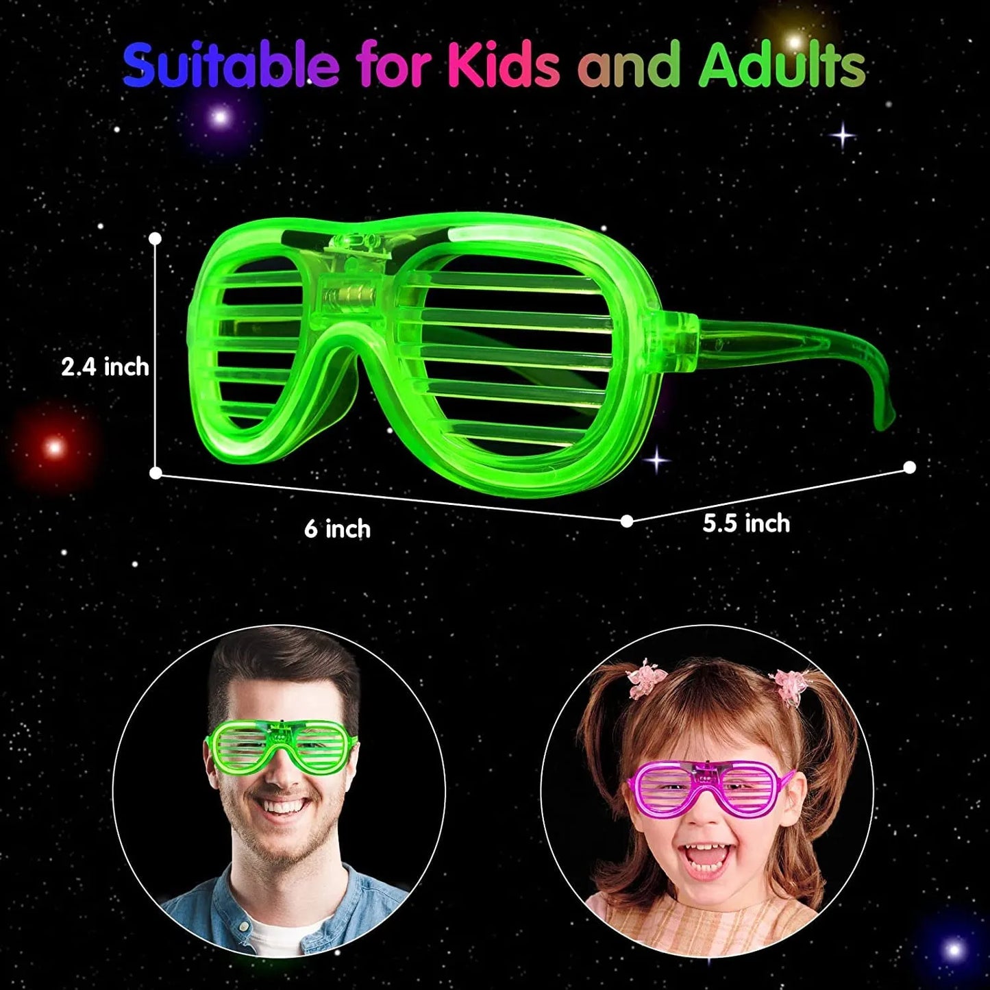 LED Neon Party Glasses