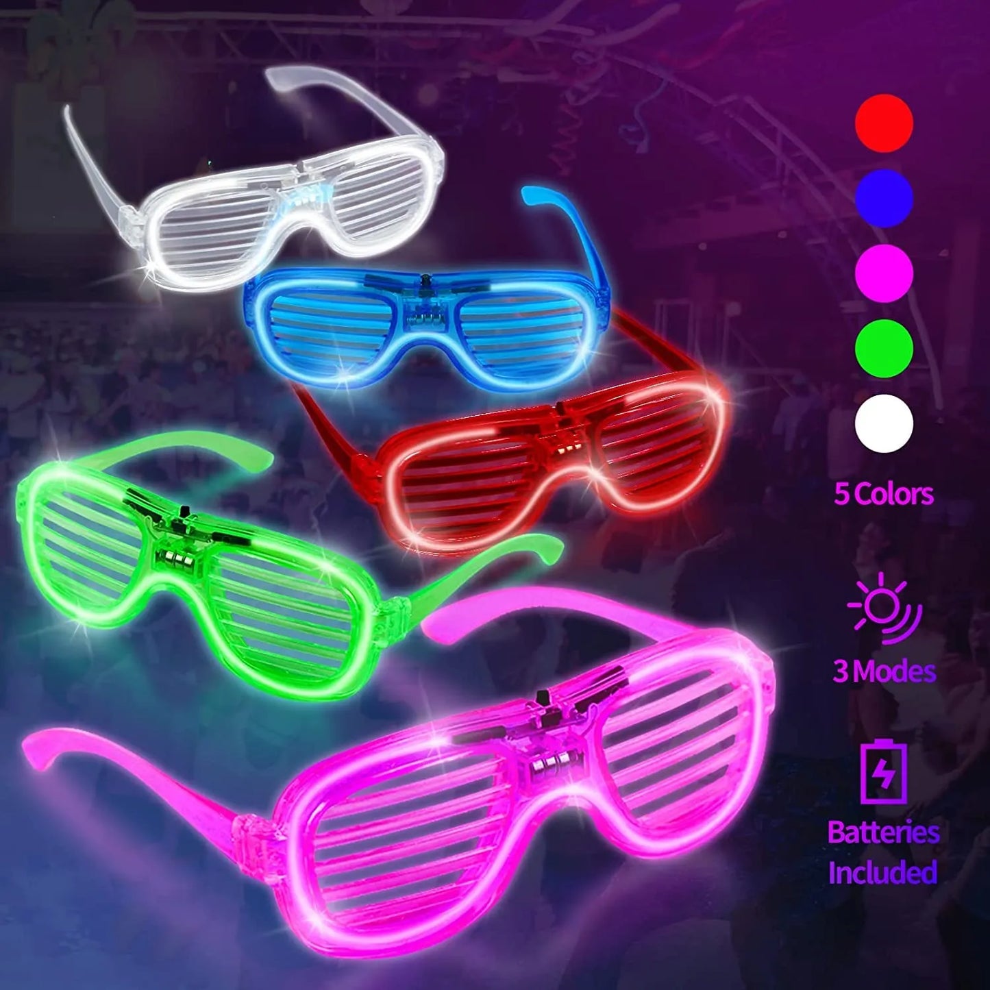 LED Neon Party Glasses