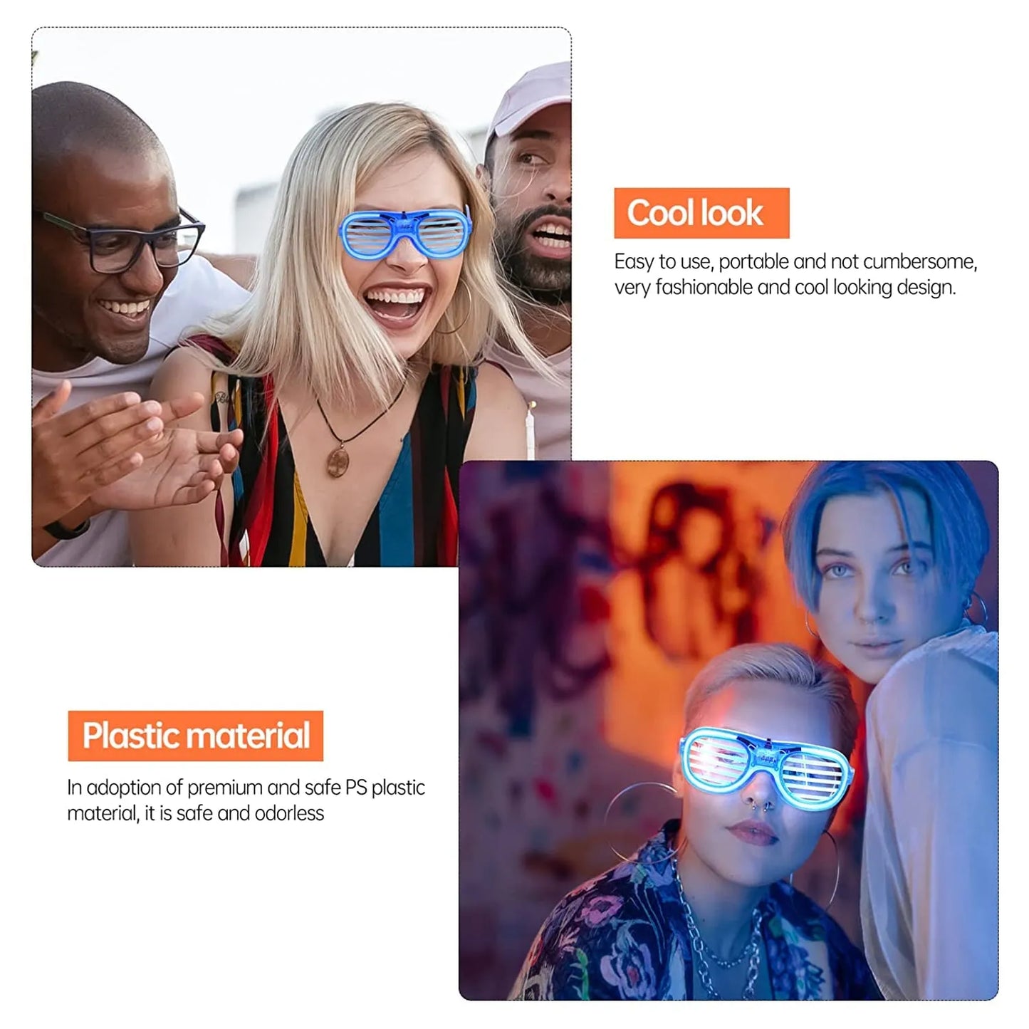 LED Neon Party Glasses