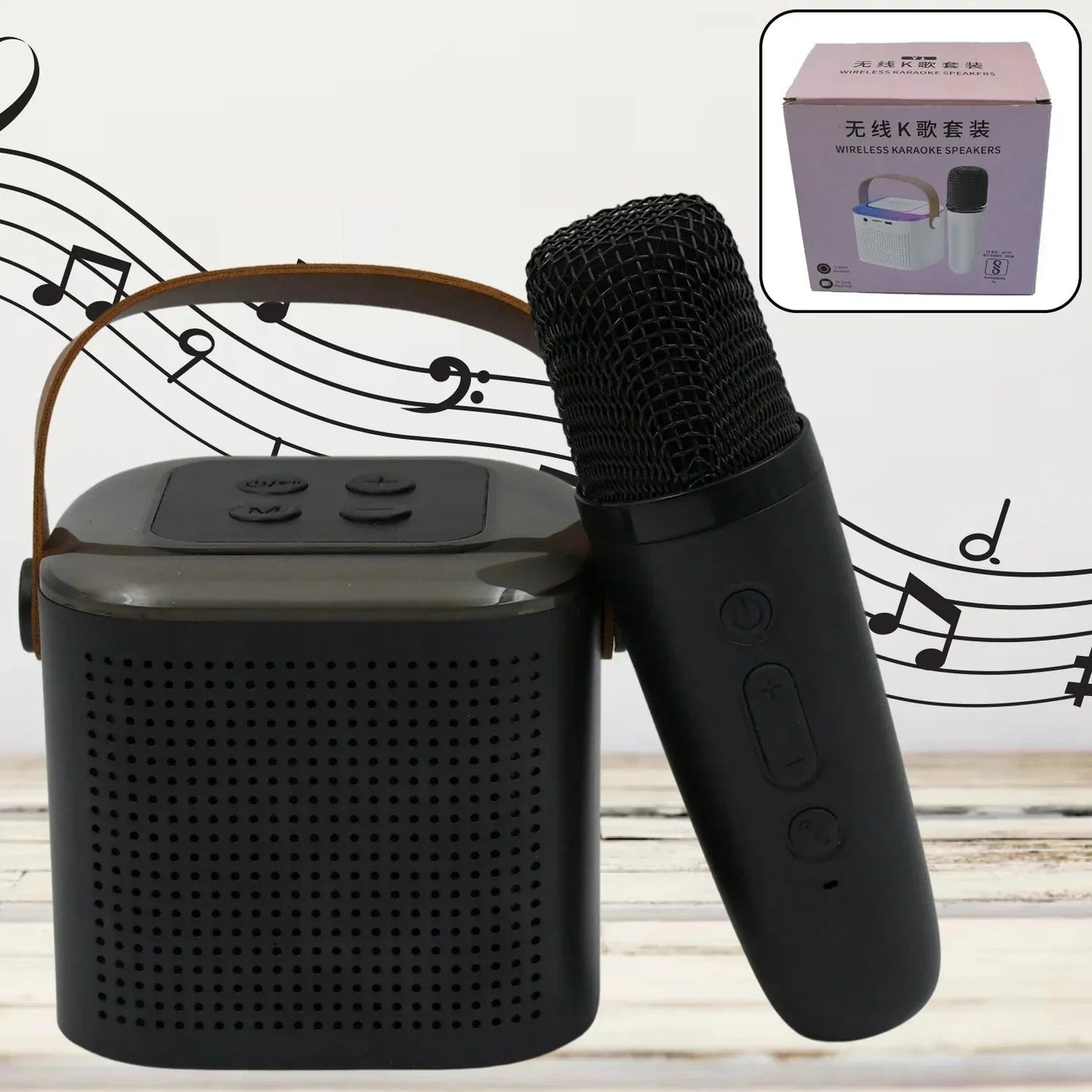 Wireless Karaoke Speaker & Portable Microphone Set - Cart Sathi