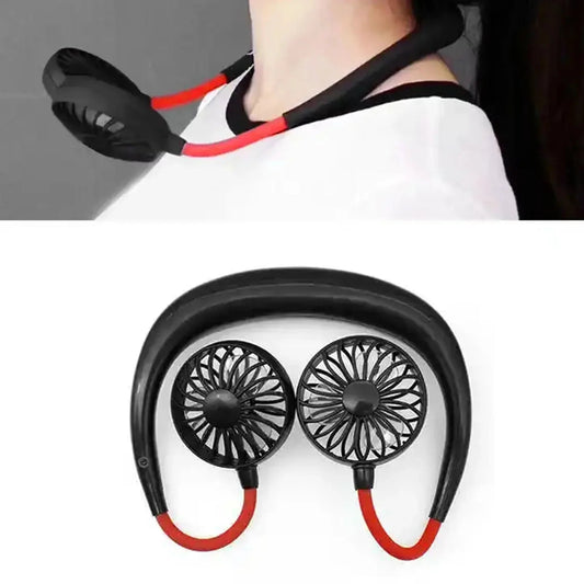 Hands Free Rechargeable Neckband Cooling Fan - Cart Sathi