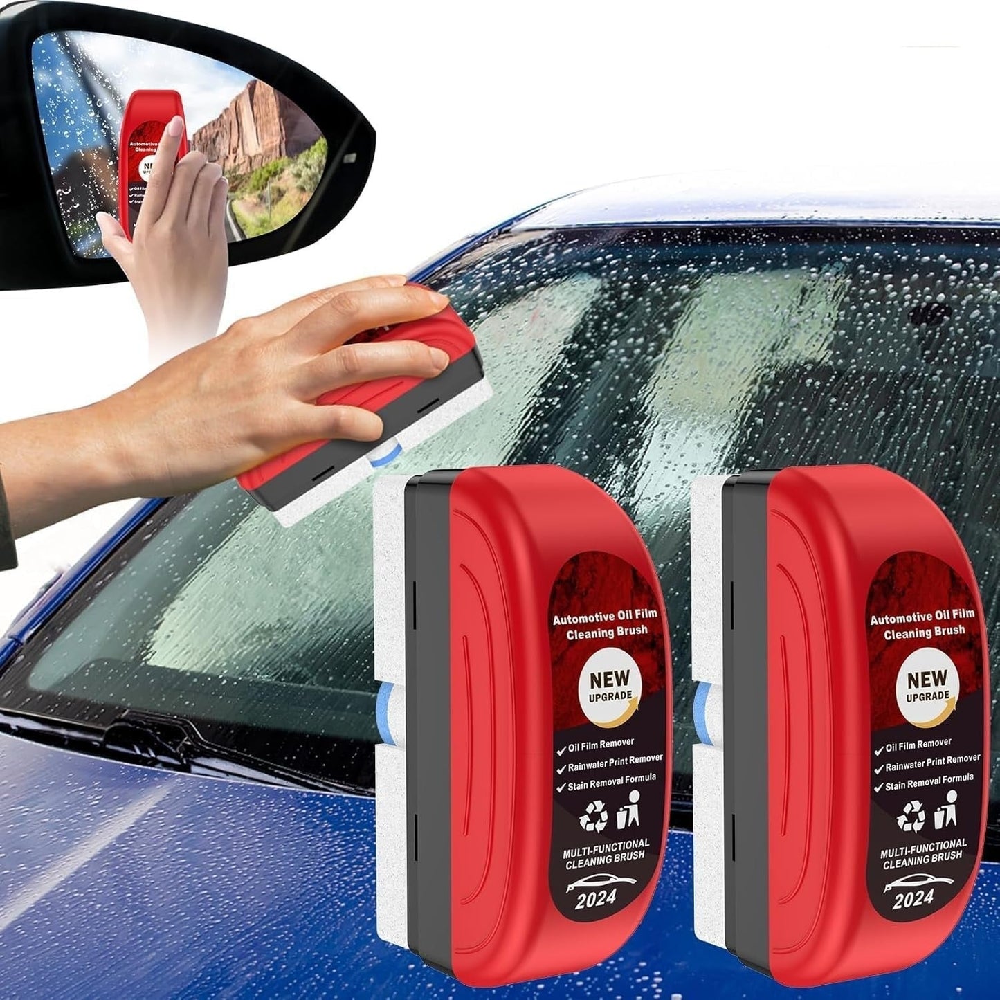 Oil Film Cleaning Brush | Anti-Rain & Glass Clarity Brush - Cart Sathi